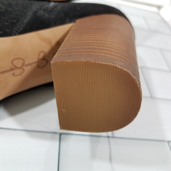 Jessica Simpson Black Open Toe Bootie 9.5 Nwot - Picture 11 of 16